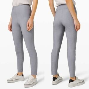 Lululemon Here to There High-Rise 7/8 Pant Crosshatch Texture Grey Womens Size 6